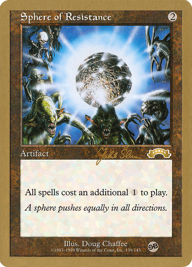 Sphere of Resistance (Jakub Slemr) (SB) [World Championship Decks 1999] | Eastridge Sports Cards & Games