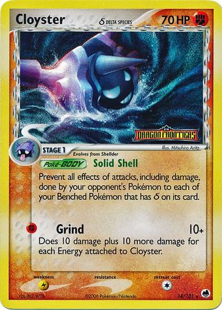 Cloyster (14/101) (Delta Species) (Stamped) [EX: Dragon Frontiers] | Eastridge Sports Cards & Games