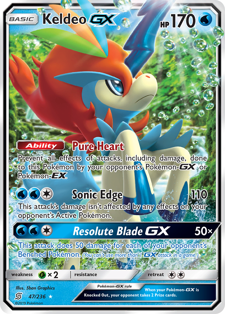 Keldeo GX (47/236) [Sun & Moon: Unified Minds] | Eastridge Sports Cards & Games