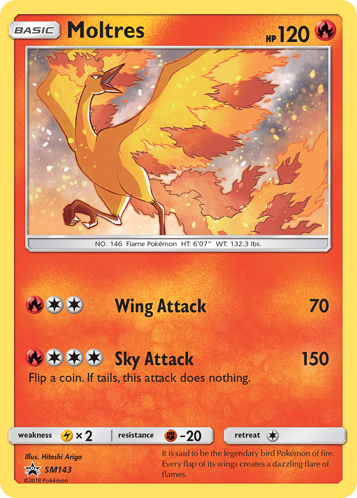 Moltres (SM143) [Sun & Moon: Black Star Promos] | Eastridge Sports Cards & Games