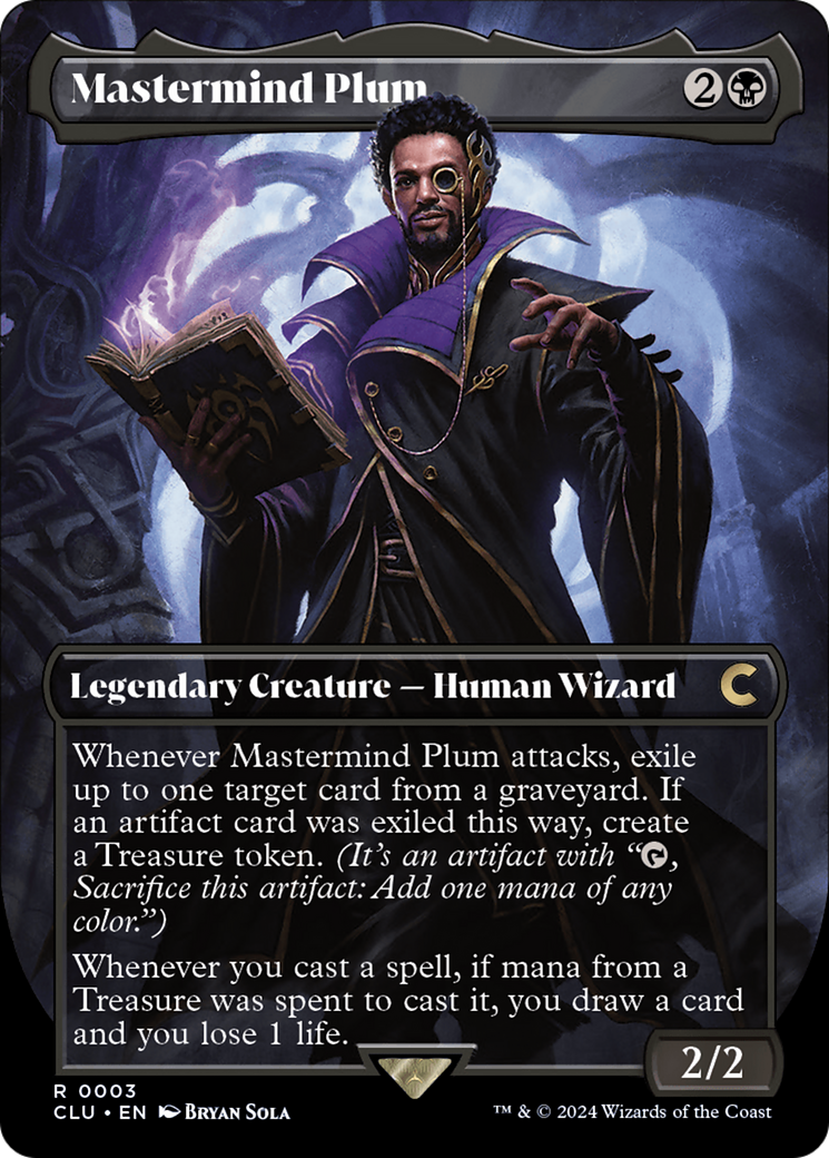 Mastermind Plum (Borderless) [Ravnica: Clue Edition] | Eastridge Sports Cards & Games