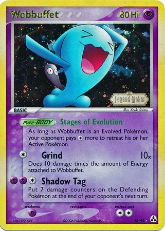 Wobbuffet (28/92) (Stamped) [EX: Legend Maker] | Eastridge Sports Cards & Games