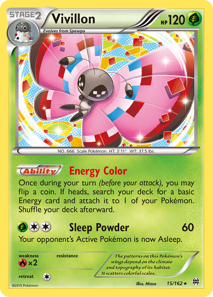 Vivillon (15/162) [XY: BREAKthrough] | Eastridge Sports Cards & Games