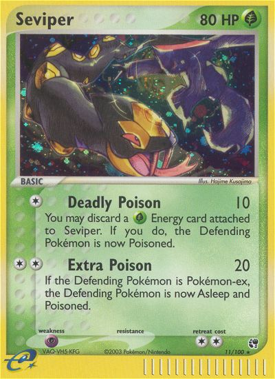 Seviper (11/100) [EX: Sandstorm] | Eastridge Sports Cards & Games