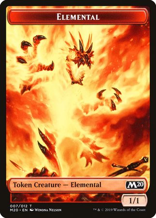 Elemental Token [Core Set 2020 Tokens] | Eastridge Sports Cards & Games