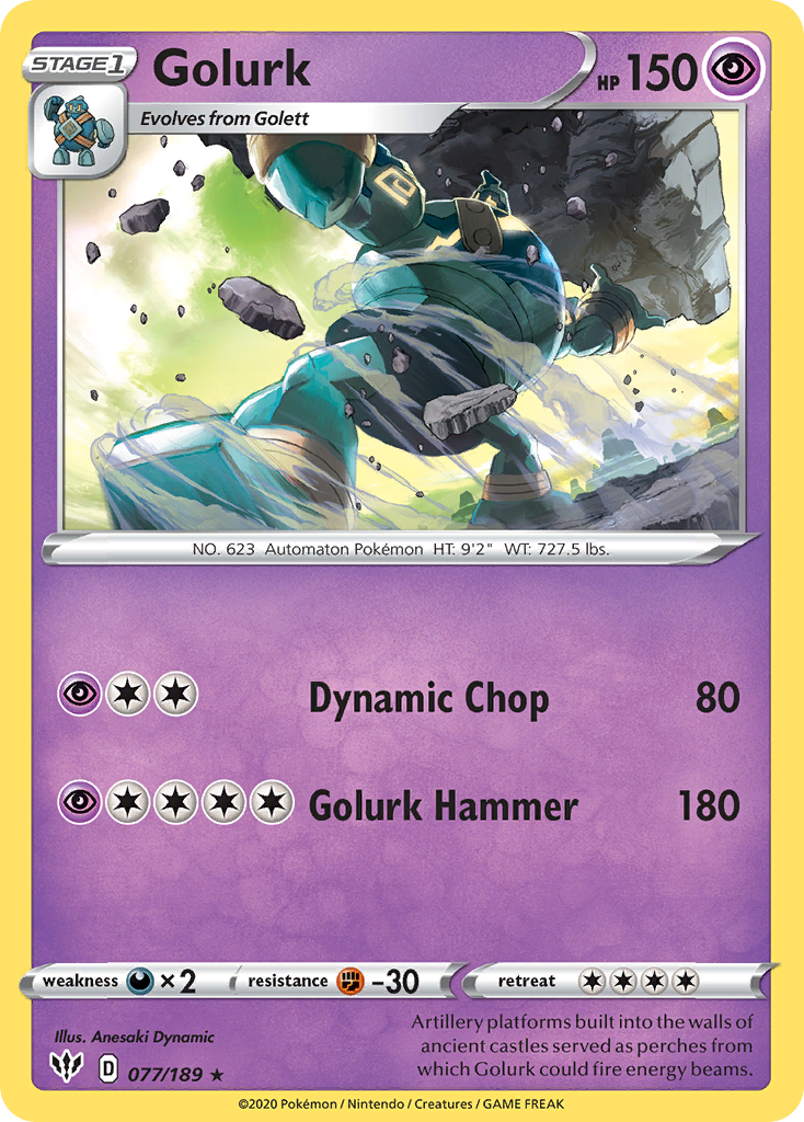 Golurk (077/189) [Sword & Shield: Darkness Ablaze] | Eastridge Sports Cards & Games