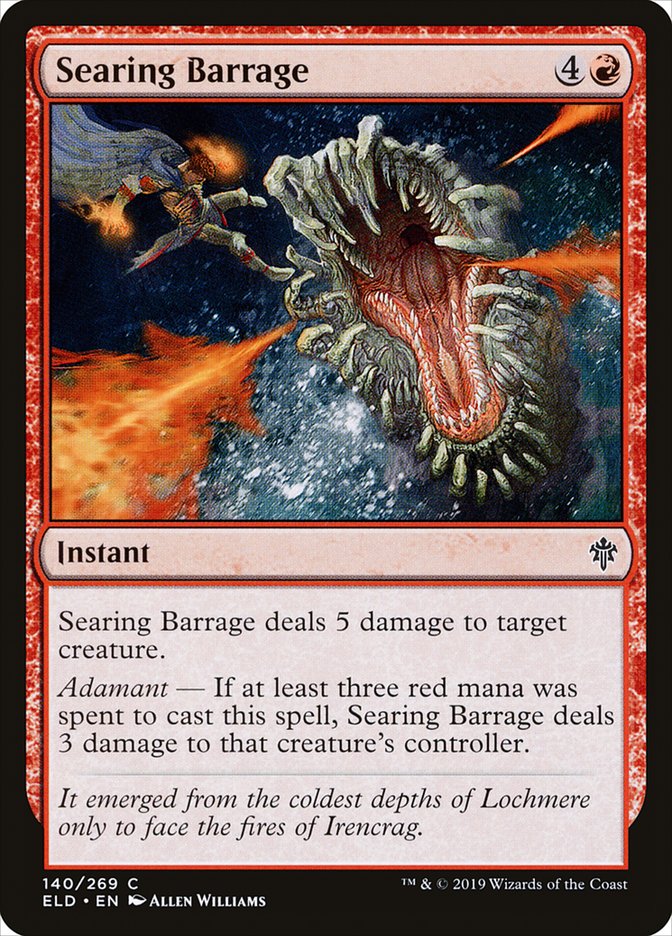 Searing Barrage [Throne of Eldraine] | Eastridge Sports Cards & Games