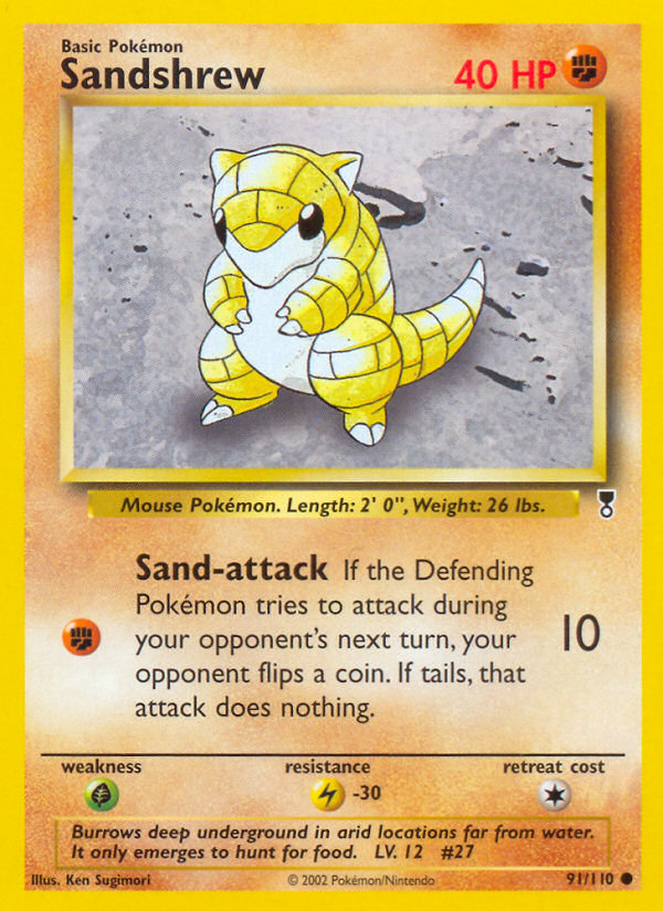 Sandshrew (91/110) [Legendary Collection] | Eastridge Sports Cards & Games