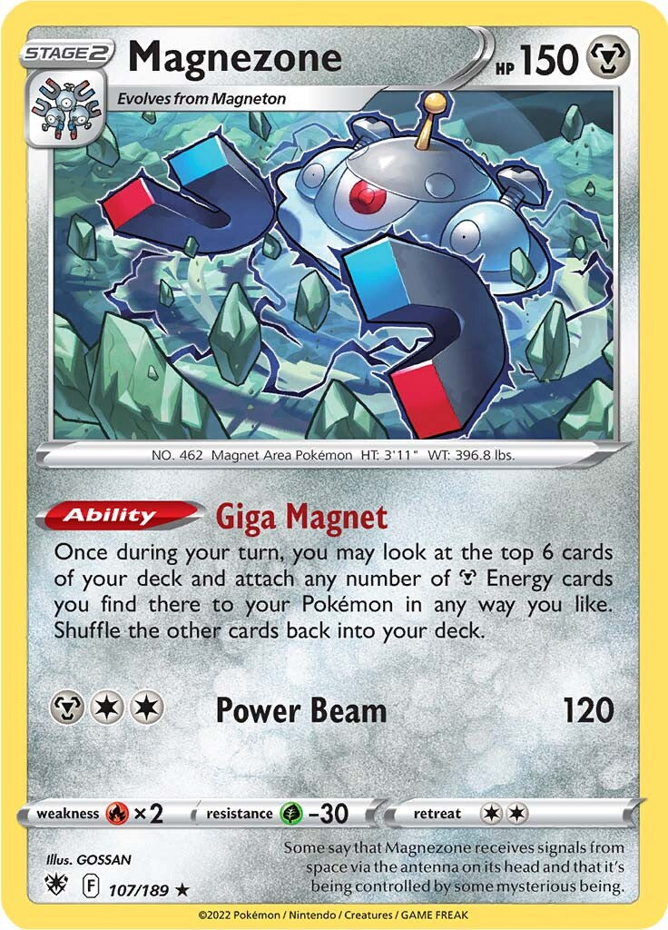 Magnezone (107/189) (Theme Deck Exclusive) [Sword & Shield: Astral Radiance] | Eastridge Sports Cards & Games