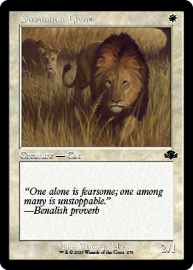 Savannah Lions (Retro) [Dominaria Remastered] | Eastridge Sports Cards & Games