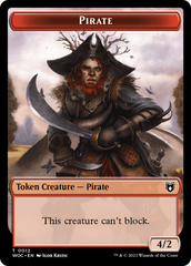 Pirate // Human Soldier Double-Sided Token [Wilds of Eldraine Commander Tokens] | Eastridge Sports Cards & Games