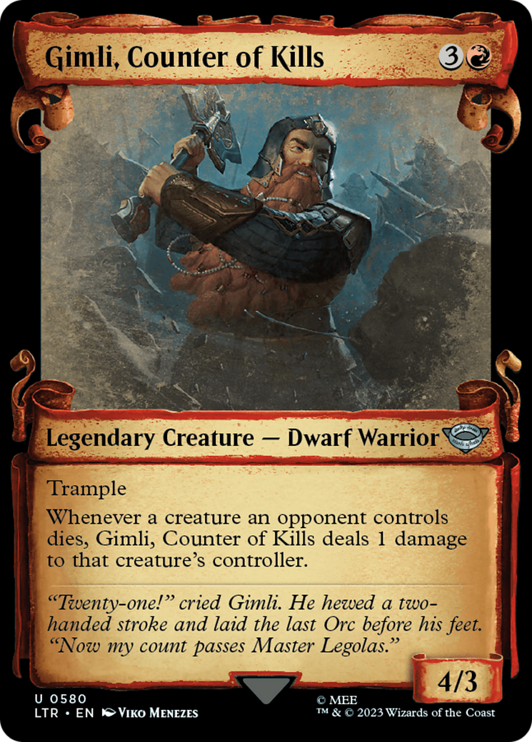 Gimli, Counter of Kills [The Lord of the Rings: Tales of Middle-Earth Showcase Scrolls] | Eastridge Sports Cards & Games