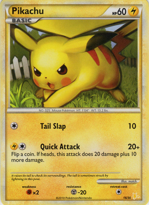 Pikachu (16/30) [HeartGold & SoulSilver: Trainer Kit - Raichu] | Eastridge Sports Cards & Games