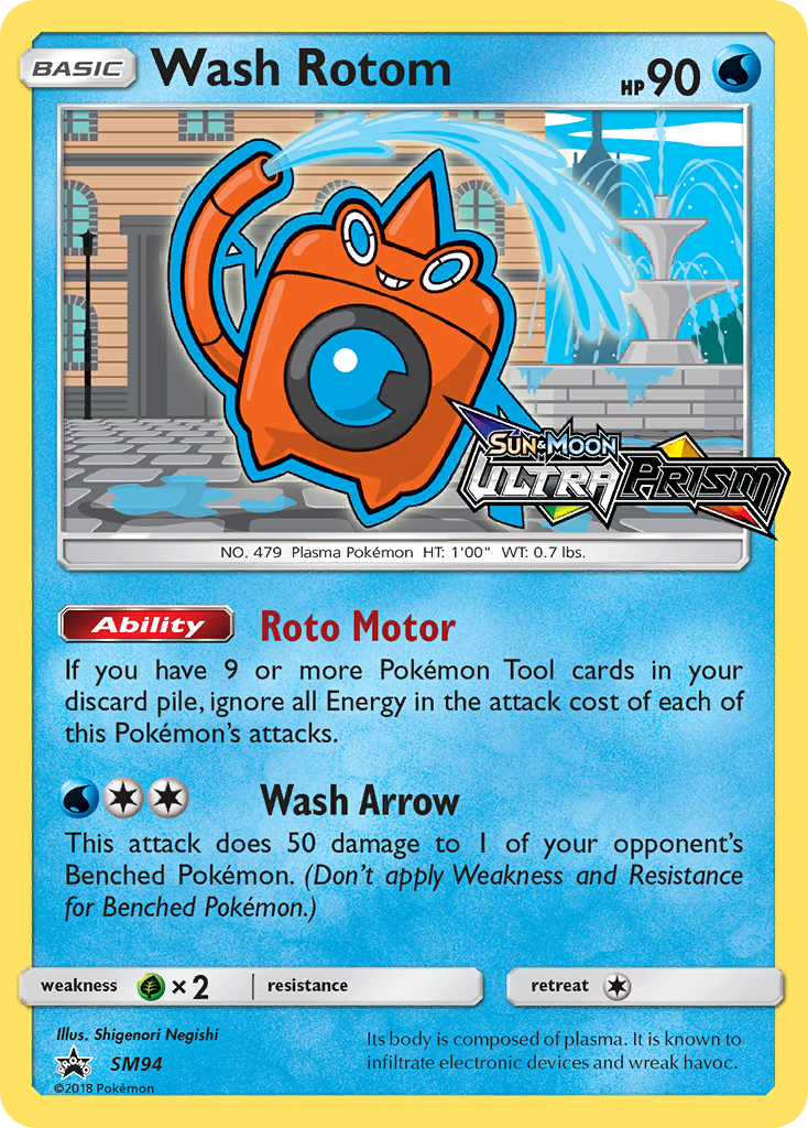 Wash Rotom (SM94) [Sun & Moon: Black Star Promos] | Eastridge Sports Cards & Games