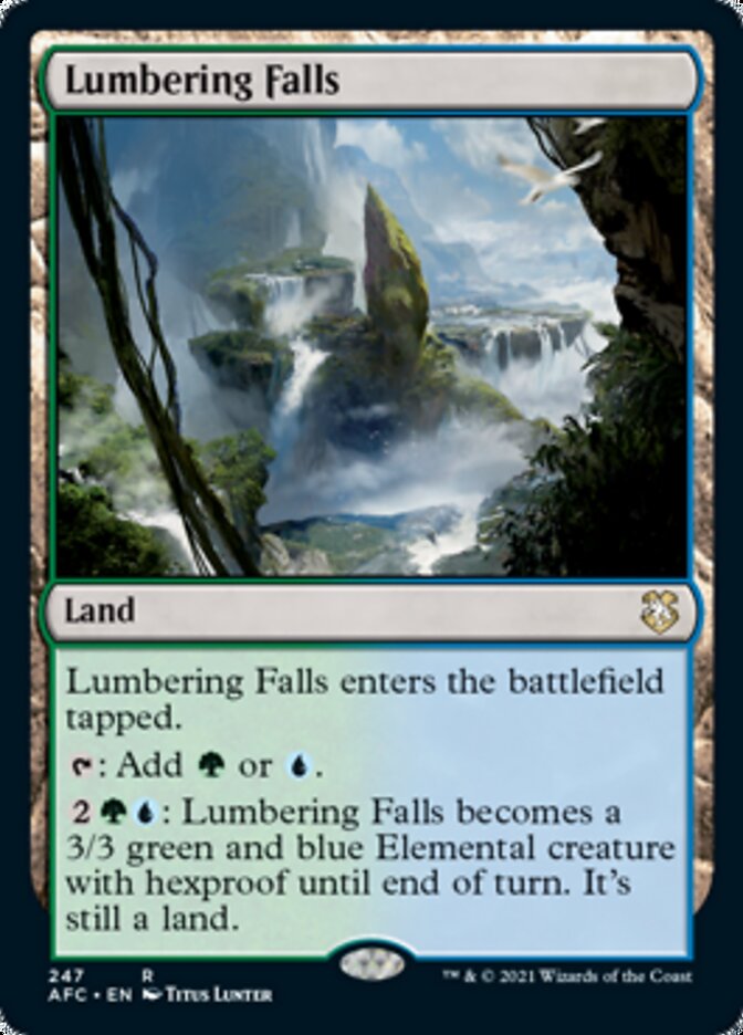 Lumbering Falls [Dungeons & Dragons: Adventures in the Forgotten Realms Commander] | Eastridge Sports Cards & Games