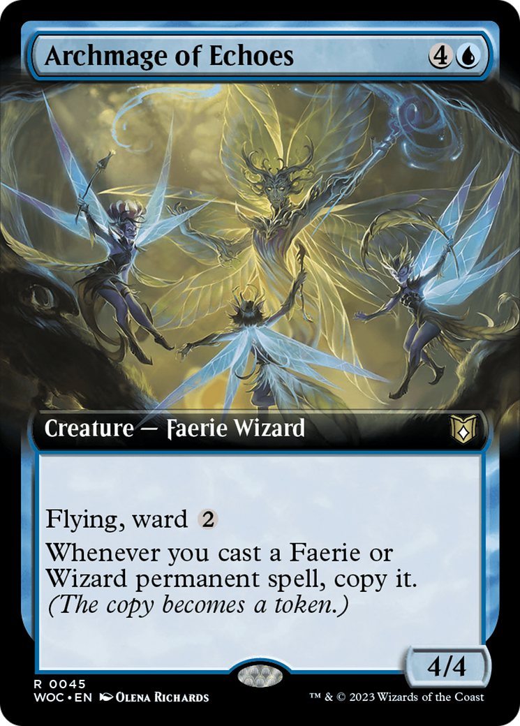 Archmage of Echoes (Extended Art) [Wilds of Eldraine Commander] | Eastridge Sports Cards & Games