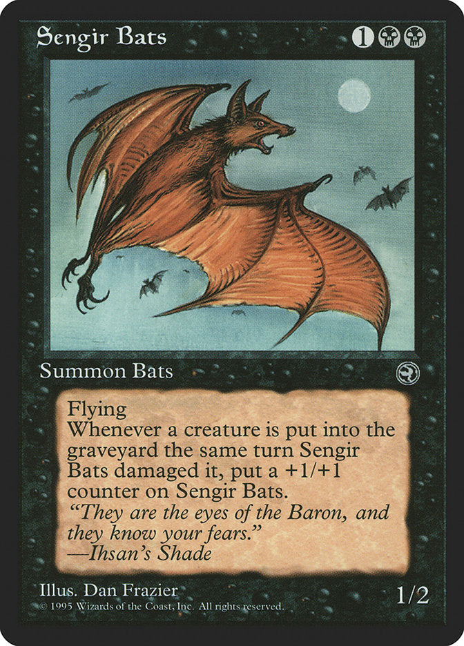 Sengir Bats (Ihsan's Shade Flavor Text) [Homelands] | Eastridge Sports Cards & Games