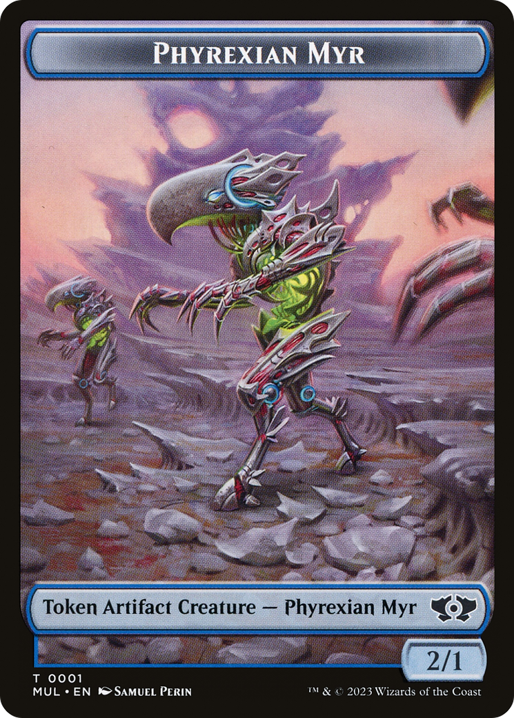 Phyrexian Myr // Spirit (14) Double-Sided Token [March of the Machine Tokens] | Eastridge Sports Cards & Games