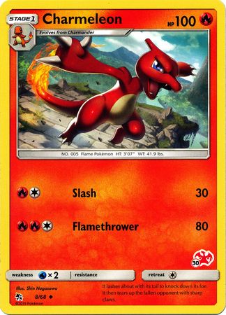 Charmeleon (8/68) (Charizard Stamp #30) [Battle Academy 2020] | Eastridge Sports Cards & Games