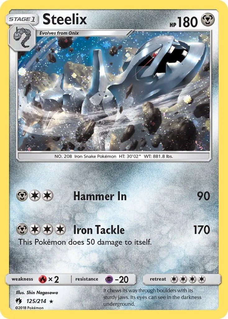 Steelix (125/214) (Cosmos Holo) [Sun & Moon: Lost Thunder] | Eastridge Sports Cards & Games