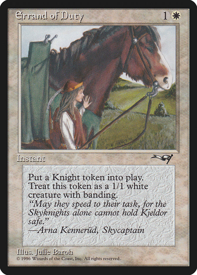 Errand of Duty (Horse) [Alliances] | Eastridge Sports Cards & Games