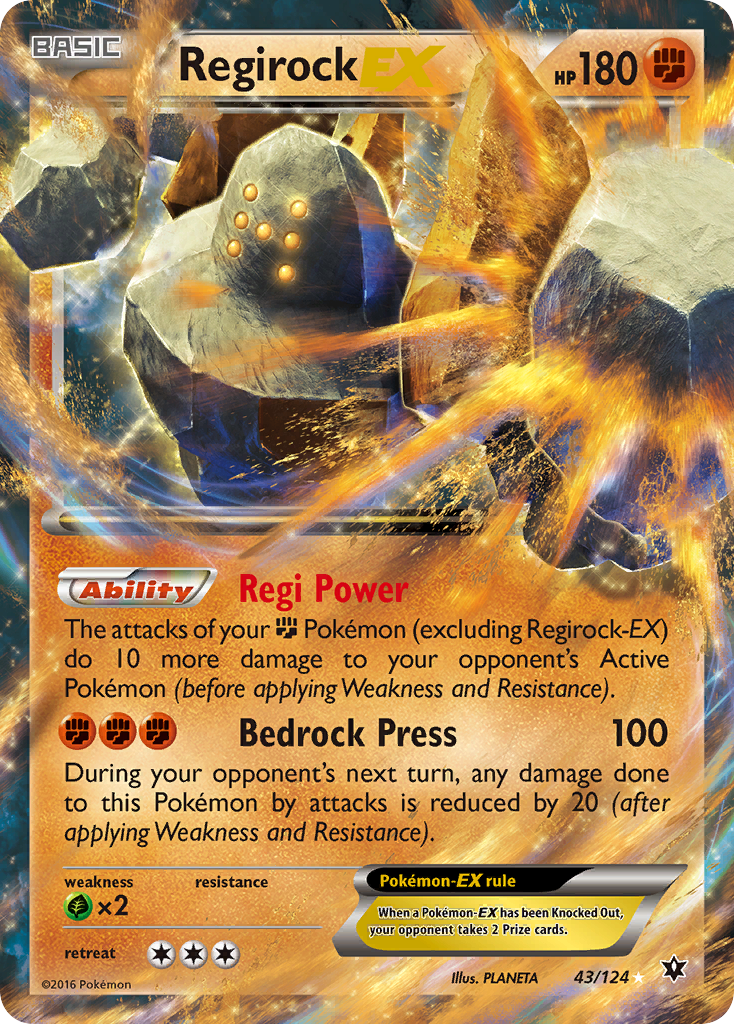 Regirock EX (43/124) [XY: Fates Collide] | Eastridge Sports Cards & Games