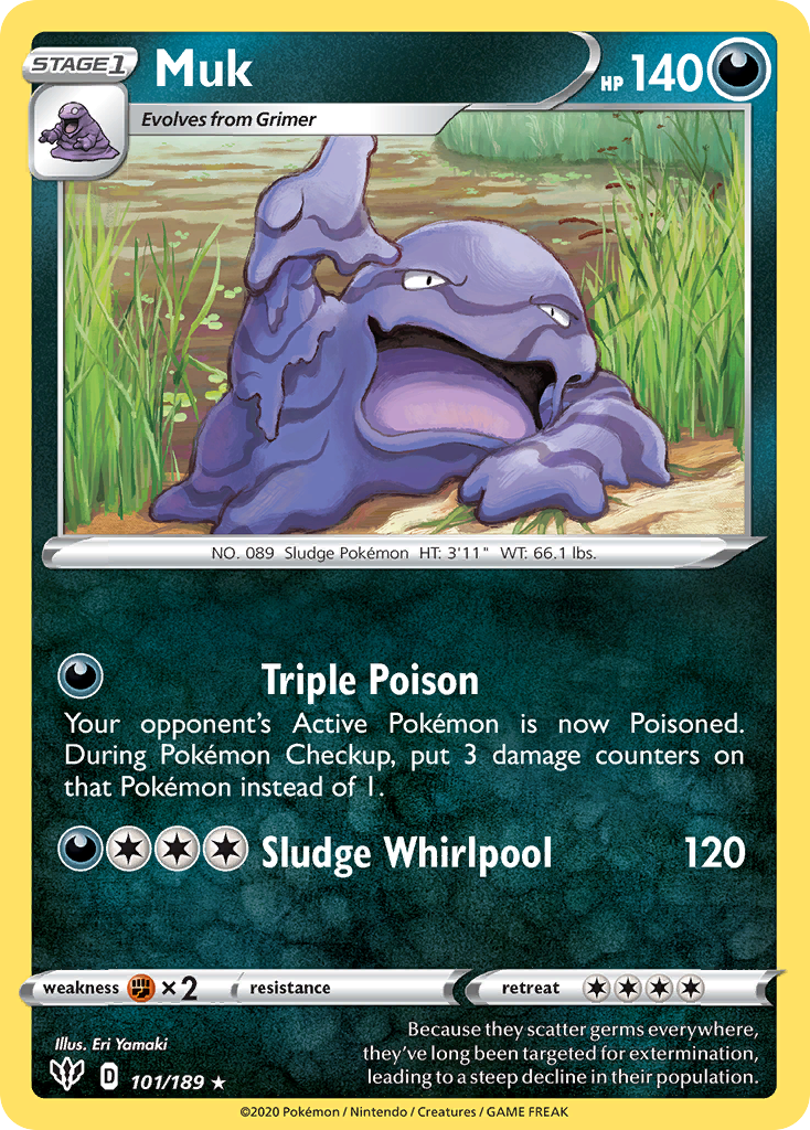 Muk (101/189) [Sword & Shield: Darkness Ablaze] | Eastridge Sports Cards & Games