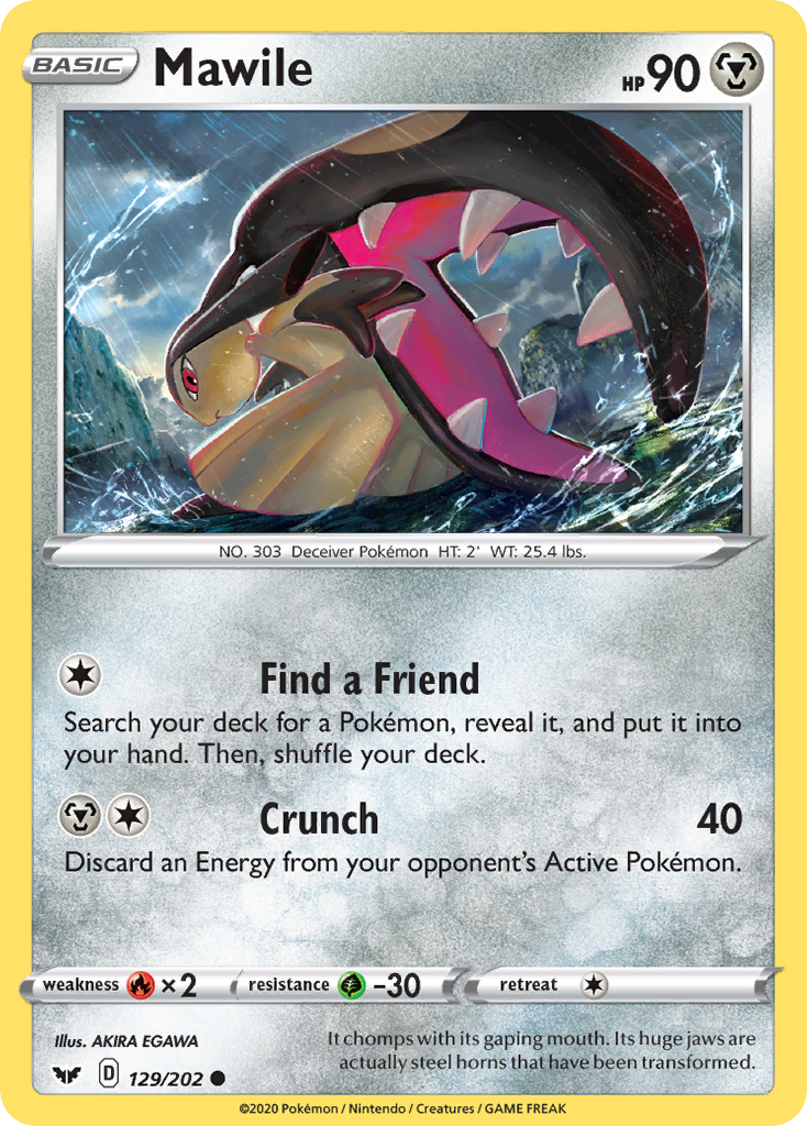 Mawile (129/202) [Sword & Shield: Base Set] | Eastridge Sports Cards & Games