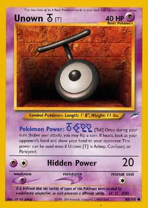 Unown [T] (88/105) [Neo Destiny Unlimited] | Eastridge Sports Cards & Games