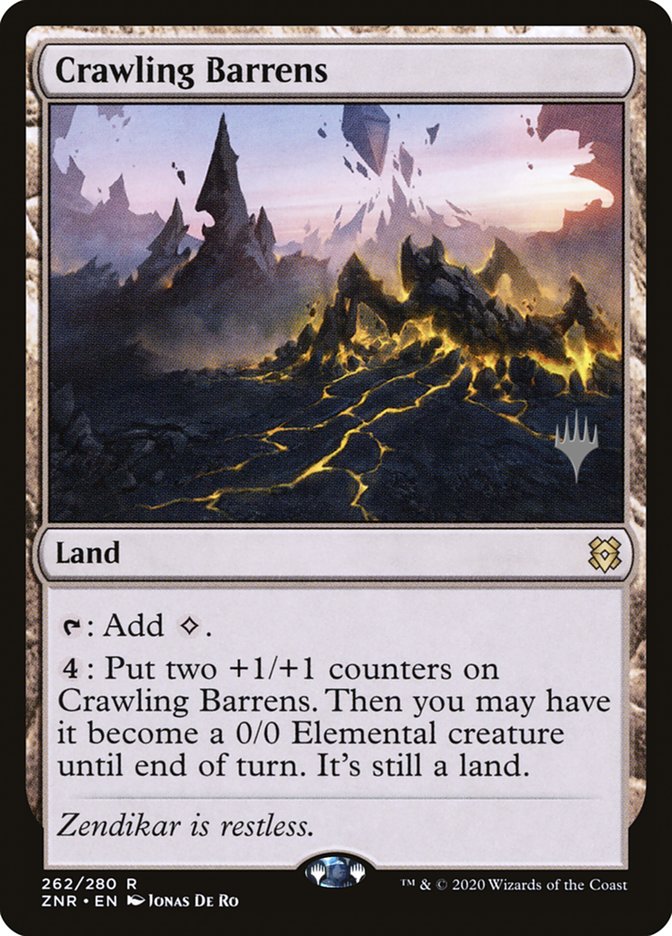 Crawling Barrens (Promo Pack) [Zendikar Rising Promos] | Eastridge Sports Cards & Games