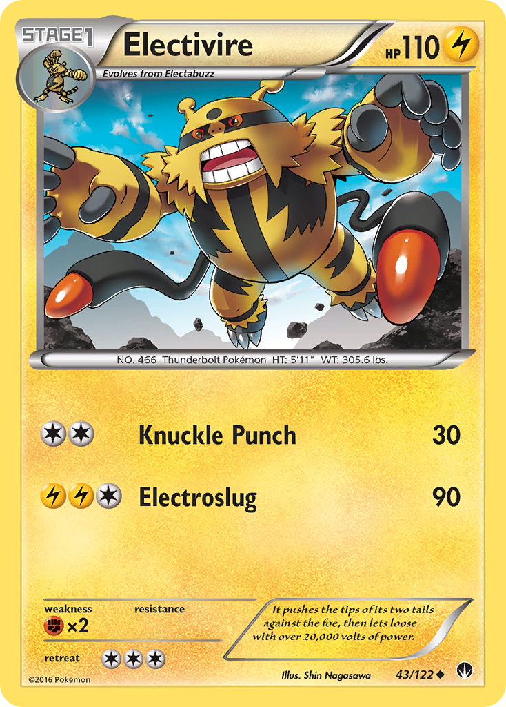 Electivire (43/122) [XY: BREAKpoint] | Eastridge Sports Cards & Games