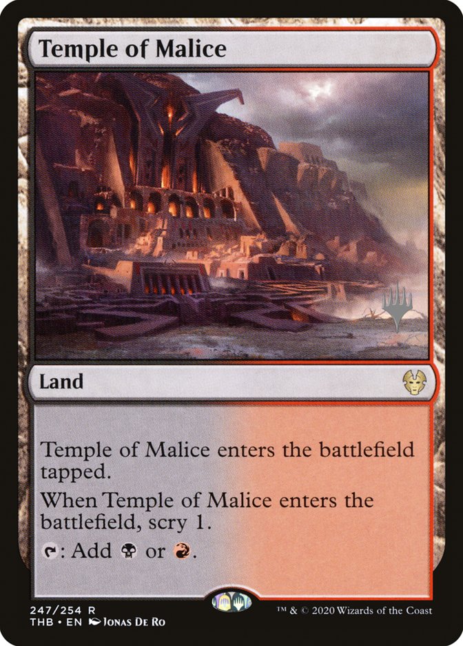 Temple of Malice (Promo Pack) [Theros Beyond Death Promos] | Eastridge Sports Cards & Games