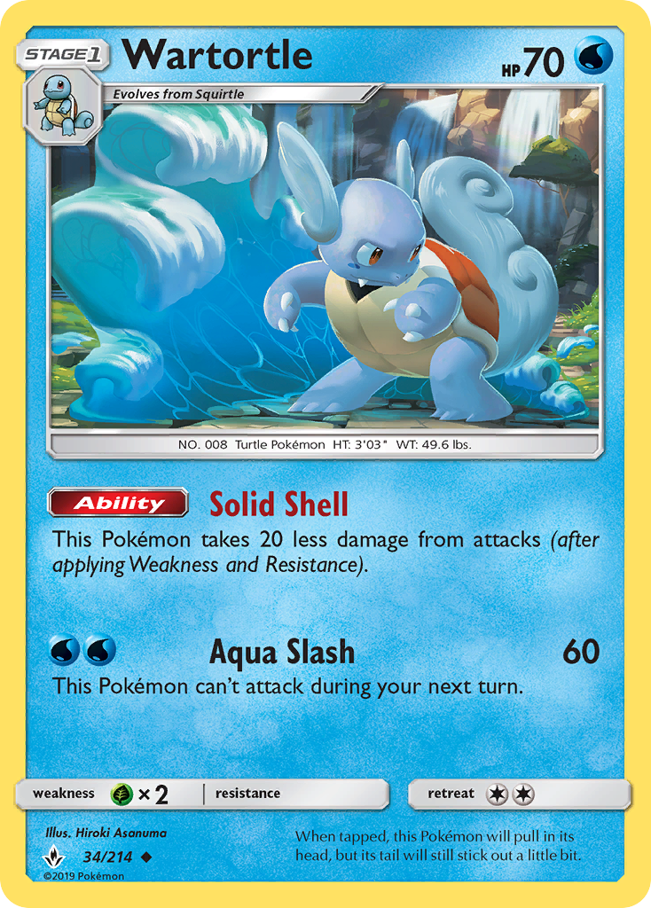 Wartortle (34/214) [Sun & Moon: Unbroken Bonds] | Eastridge Sports Cards & Games