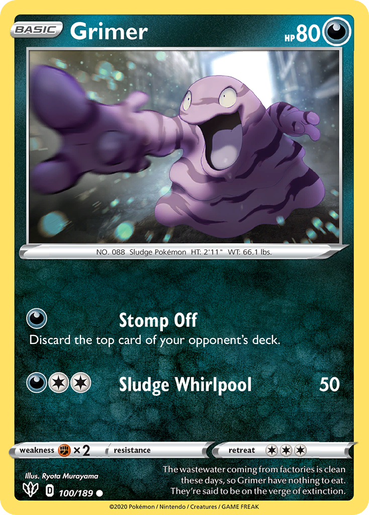Grimer (100/189) [Sword & Shield: Darkness Ablaze] | Eastridge Sports Cards & Games