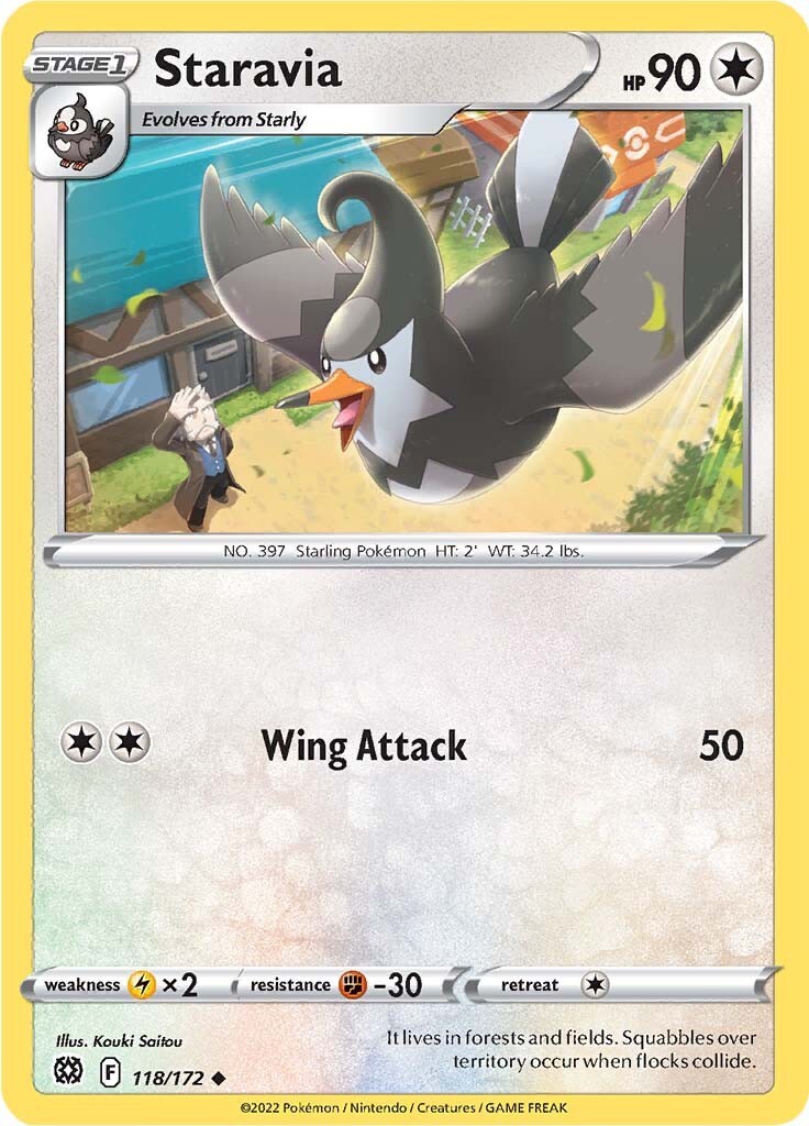 Staravia (118/172) [Sword & Shield: Brilliant Stars] | Eastridge Sports Cards & Games
