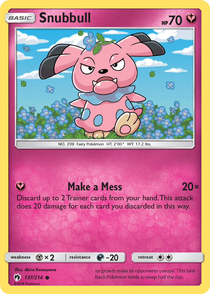 Snubbull (137/214) [Sun & Moon: Lost Thunder] | Eastridge Sports Cards & Games