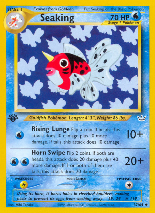 Seaking (37/64) [Neo Revelation 1st Edition] | Eastridge Sports Cards & Games