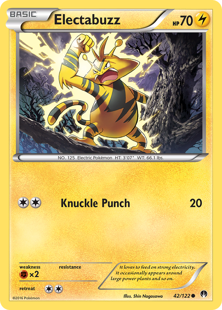 Electabuzz (42/122) [XY: BREAKpoint] | Eastridge Sports Cards & Games