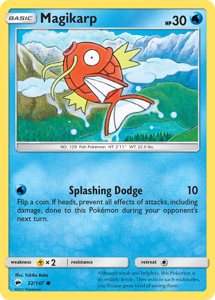 Magikarp (32/147) [Sun & Moon: Burning Shadows] | Eastridge Sports Cards & Games