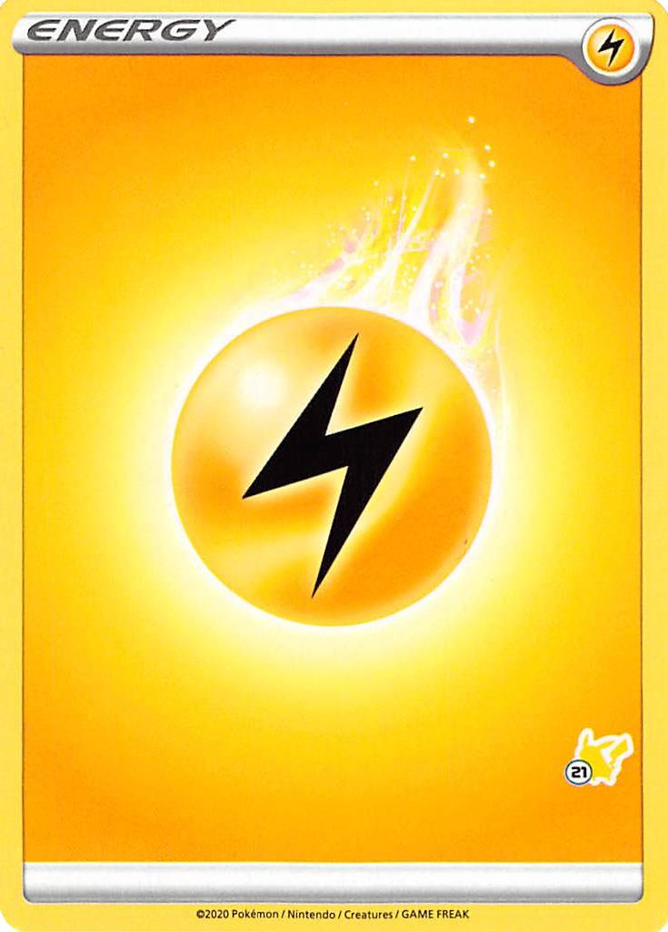 Lightning Energy (Pikachu Stamp #21) [Battle Academy 2022] | Eastridge Sports Cards & Games