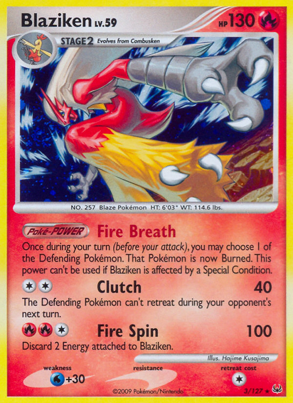 Blaziken (3/127) [Platinum: Base Set] | Eastridge Sports Cards & Games