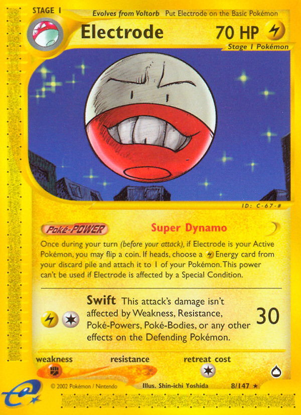 Electrode (8/147) [Aquapolis] | Eastridge Sports Cards & Games