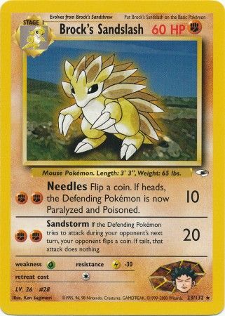 Brock's Sandslash (23/132) [Gym Heroes Unlimited] | Eastridge Sports Cards & Games