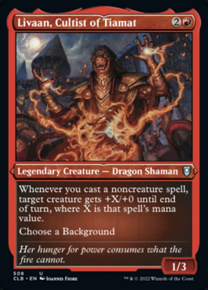 Livaan, Cultist of Tiamat (Foil Etched) [Commander Legends: Battle for Baldur's Gate] | Eastridge Sports Cards & Games