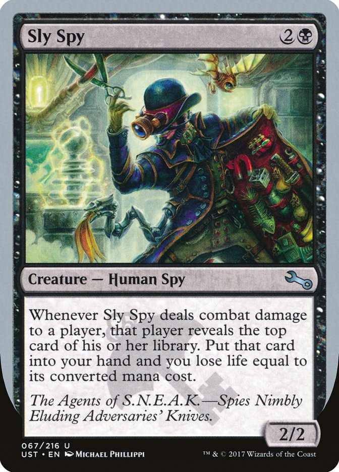 Sly Spy ("Spies Nimbly Eluding Adversaries' Knives") [Unstable] | Eastridge Sports Cards & Games