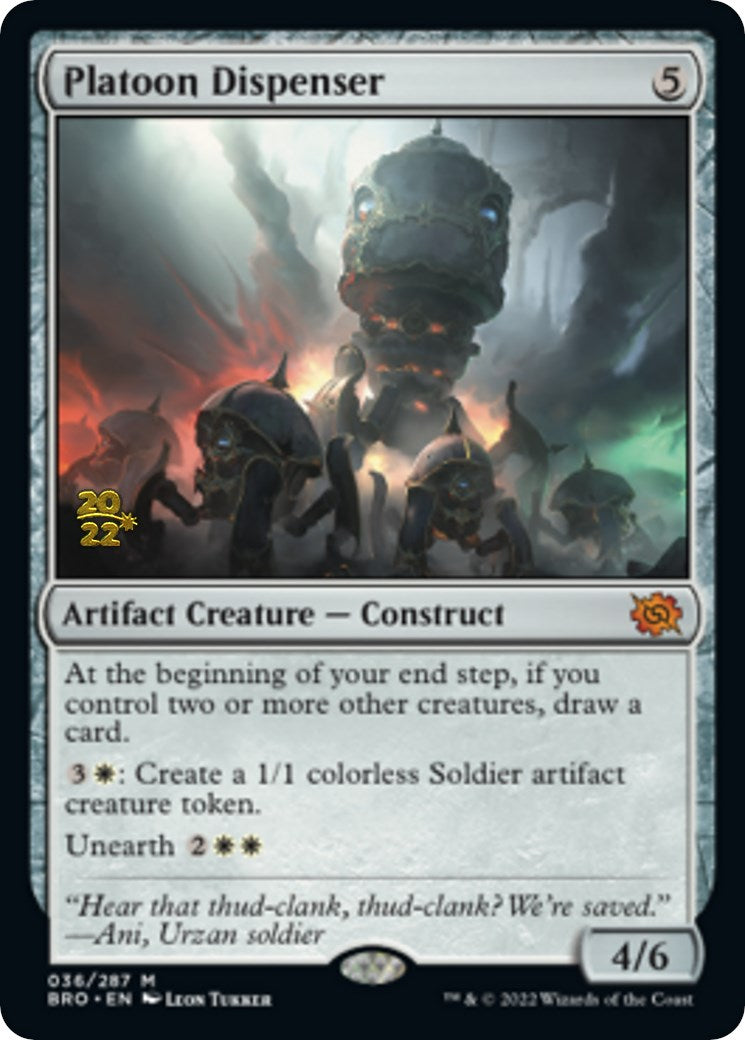 Platoon Dispenser [The Brothers' War: Prerelease Promos] | Eastridge Sports Cards & Games