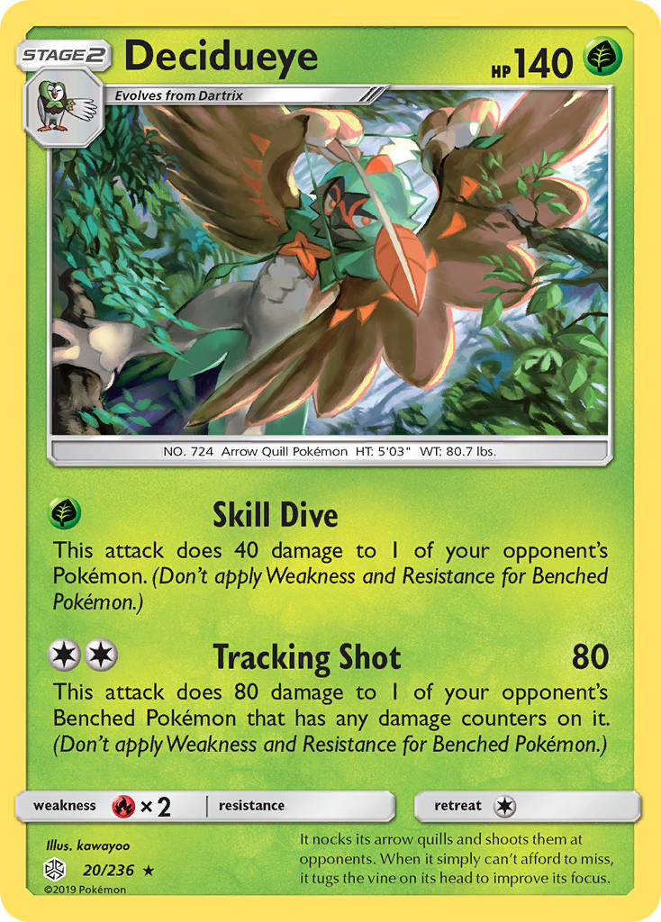 Decidueye (20/236) [Sun & Moon: Cosmic Eclipse] | Eastridge Sports Cards & Games