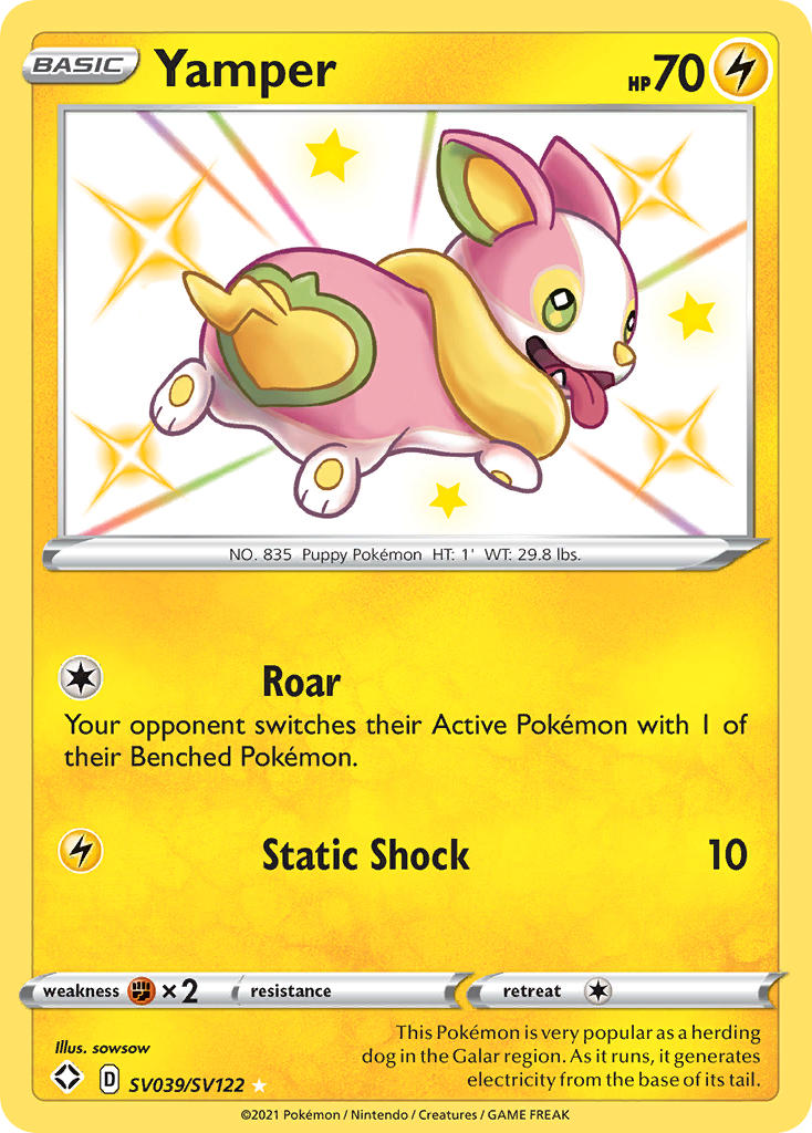 Yamper (SV039/SV122) [Sword & Shield: Shining Fates] | Eastridge Sports Cards & Games