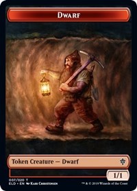 Dwarf // Food (17) Double-sided Token [Throne of Eldraine Tokens] | Eastridge Sports Cards & Games