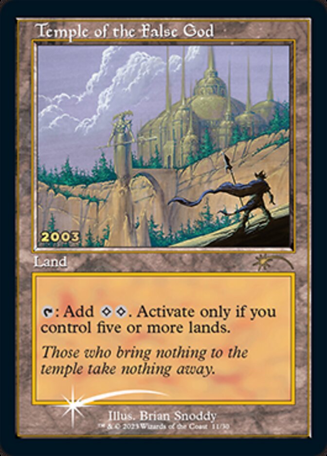Temple of the False God [30th Anniversary Promos] | Eastridge Sports Cards & Games